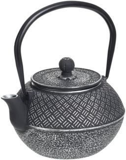 Teekanne mit Sieb, 1 L, schwarz