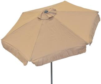 Sonnenschirm, rund 270 cm, beige