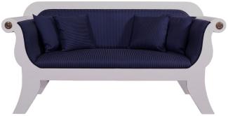 Biedermeier Sofa Salur 3-Sitzer "Blau"