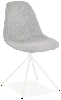 Kokoon Design Stuhl Floppy Hellgrau und Weiß
