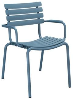 Outdoor Stuhl ReCLIPS blau Armlehnen Aluminium
