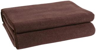 Zoeppritz Soft-Fleece dark brown 180x220 103291-880