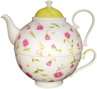 Tea for One Brillantporzellan: Luxuriöser Teegenuss für anspruchsvolle Genießer Blumenranken