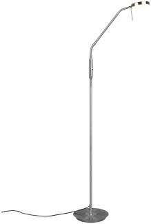 LED Stehleuchte MONZA dimmbar mit Flexarm, Höhe 145cm, Silber