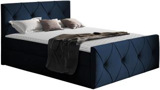 Mirjan24 Boxspringbett Nakir Lux, Blau 120 x 200 cm