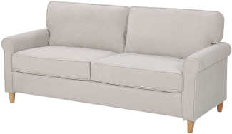 3-Sitzer Sofa Samtstoff beige RONNEBY