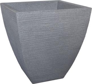 Geli Pflanztopf mit Rillen 40 x 40 x 42 cm betonfarbe