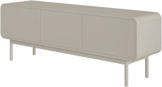 Selsey Oro - TV-Lowboard mit 3 Schubladen, greige, 154 cm