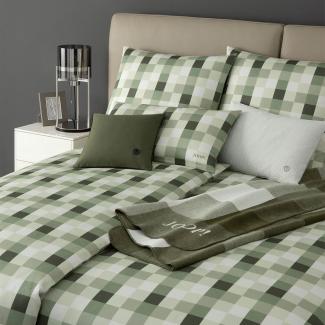 JOOP Mako-Satin Bettwäsche Mesh sage|140x200 cm + 70x90 cm