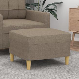 vidaXL Fußhocker Taupe 60x50x41 cm Stoff [349270]