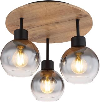 GLOBO Deckenleuchte Wohnzimmer Deckenlampe Schlafzimmer Holz Küche 15656-3DR