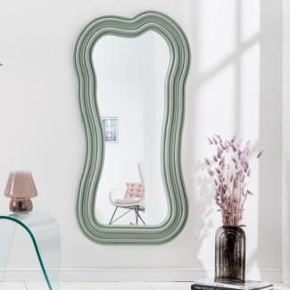 Extravaganter Design Spiegel 100x52cm DIVINA grün modern