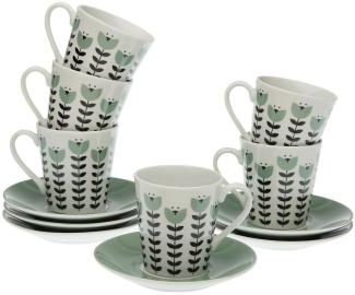Teezeit Luxus: 6-teiliges Porzellan-Set für stilvollen Genuss
