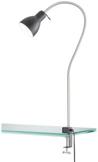 Flexible Klemmleuchte Schwarz mit LED - Leselampe für Bett & Sofa