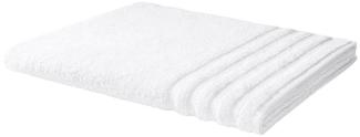 Handtuch Baumwolle Plain Design - Farbe: weiß, Größe: 90x200 cm
