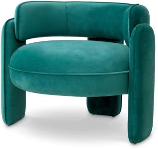 EICHHOLTZ Sessel Chaplin Savona Turquoise Velvet