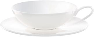 ASA Selection à table Teetasse mit Untere / Untertasse, Fine Bone China, Warmes Weiß, 170 ml, 2018013