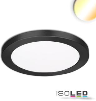 ISOLED LED Aufbau/Einbauleuchte Slim Flex, 18W, schwarz, ColorSwitch 3000K3500K4000K