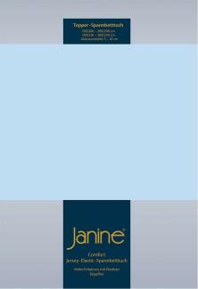 Janine Topper Spannbetttuch TOPPER Elastic-Jersey hellblau 5001-12 200x200