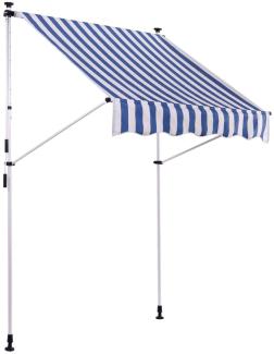 Klemmmarkise Westerly 350x120 cm weiß/blau