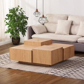 HOME DELUXE Couchtisch NAYELI - Farbe: Dunkle Holzoptik