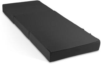 Bestschlaf Gästematratze, 75x195x15 cm, schwarz
