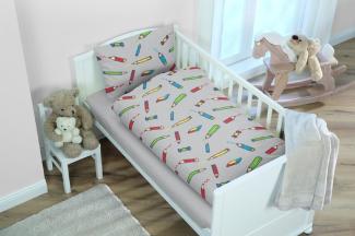 Baby Bettwäsche mit Buntstiften 100 x 135 cm