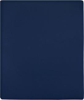 Spannbettlaken 2 Stk. Jersey Marineblau 100x200 cm Baumwolle