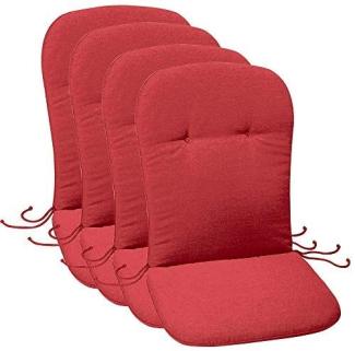 4 BEST Sitzkissen rot 45,0 x 96,0 cm