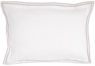 Traumschlaf Uni Kissenbezug White Collection Portofino | 40x60 cm | light-grey