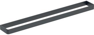 Geberit iCon Handtuchhalter, für Badezimmermöbel, 42mm, 502. 328, Farbe: schwarz matt / Aluminium pulverbeschichtet - 502. 328. 14. 1