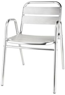 Bolero Aluminium Stuhl mit Armlehnen (Box 4)
