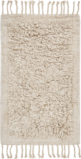 Badematte Baumwolle beige 50 x 80 cm OLTAN