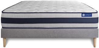 Actiflex ergo matratze 130x220cm + Bettgestell mit lattenrost - Dicke : 24cm - Taschenfederkern und Memory-Schaum - H4