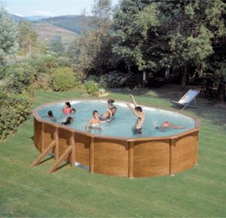 BWT Pool in Ovalform im Set mit Sandfilteranlage & Leiter, Swimmingpool in verschiedenen Grössen