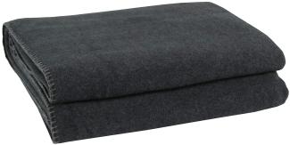 Zoeppritz Soft-Fleece anthracite mel. 180x220 103291-960