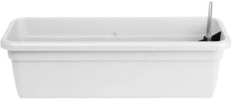 Balkonkasten FLORA Weiß mit Bewässerungseinsatz 99 cm - Kunststoff - Geda