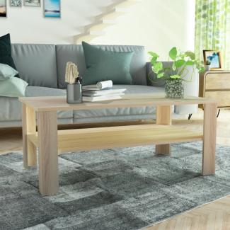 vidaXL Couchtisch Holzwerkstoff 100x59x42 cm Eiche