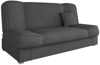 Mirjan24 'Gemini' Sofa mit Schlaffunktion und Bettkasten, Zetta 305 grau, 80x175x80cm