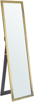 Stehspiegel gold rechteckig 40 x 140 cm BRECEY