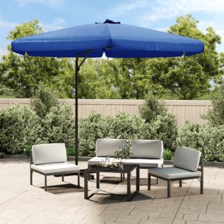 Sonnenschirm mit Stahlmast 300 cm Azurblau