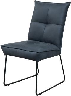 Stuhl >ST-0712< (BxHxT: 53x94x60 cm) in schwarz aus Metall - 53x94x60cm (BxHxT)