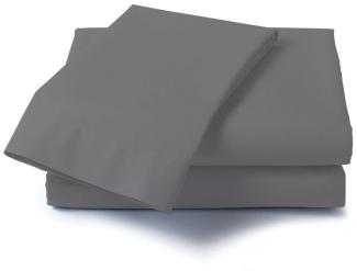 Schlafgut Betttuch in bewährter Haustuch Baumwolle Qualität | 150x250 cm | graphit