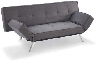 Schlafsofa New York Schlaffunktion Sofa Couch Schlafcouch Couchgarnitur Grau