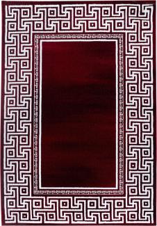 Kurzflor Teppich Paolo rechteckig - 160x230 cm - Rot