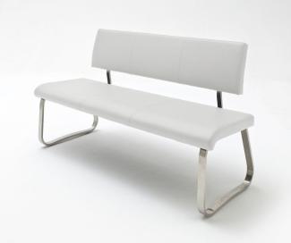 Sitzbank Arco Weiß Leder 155 cm