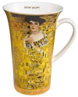 Goebel - Adele Tasse - Henkelbecher- Kaffeebecher - Gustav Klimt- Bone China Höhe 15 cm 0,5 l