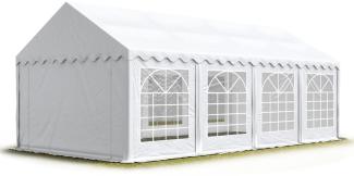 Party-Zelt Festzelt 3x8 m Garten-Pavillon -Zelt PVC Plane 700 N in weiß Wasserdicht
