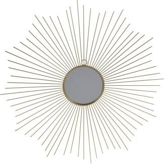 Deko-Spiegel mit Strahlenkranz, Ø 64 cm, golden - Home Styling Collection