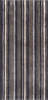 Combi Stripes Duschtuch 70x140cm dunkelgrau 500g/m² 100% Baumwolle